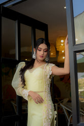 Yellow Sharara Set with Dupatta – Elegant Festive & Wedding Wear Outfit