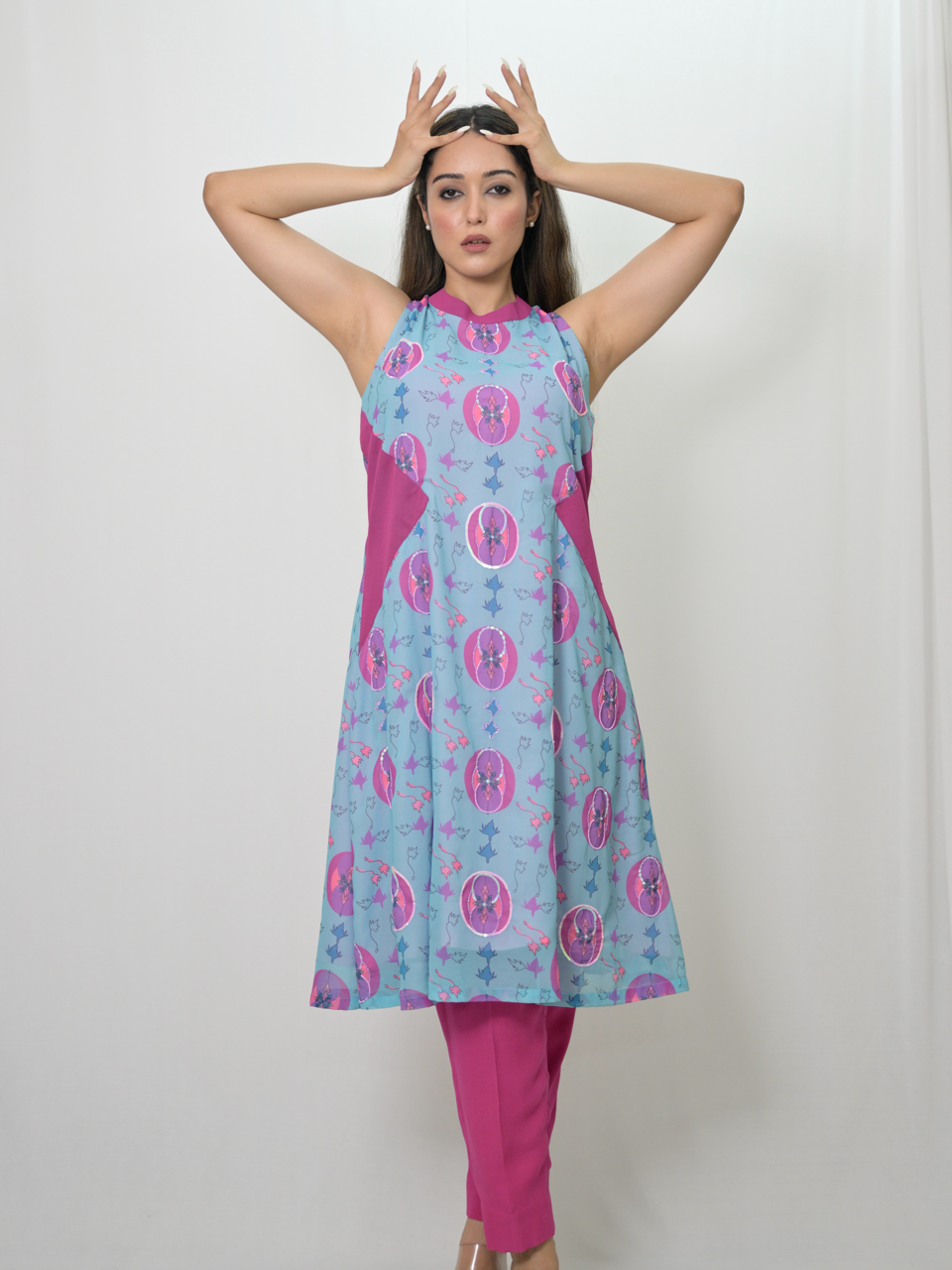 Shakti Diffuse Co-ord Set – Premium Designer Fusion Wear for Women