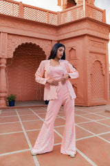 Indian Contemporary Three-Piece Set | Designer Ethnic Co-ord with Cape