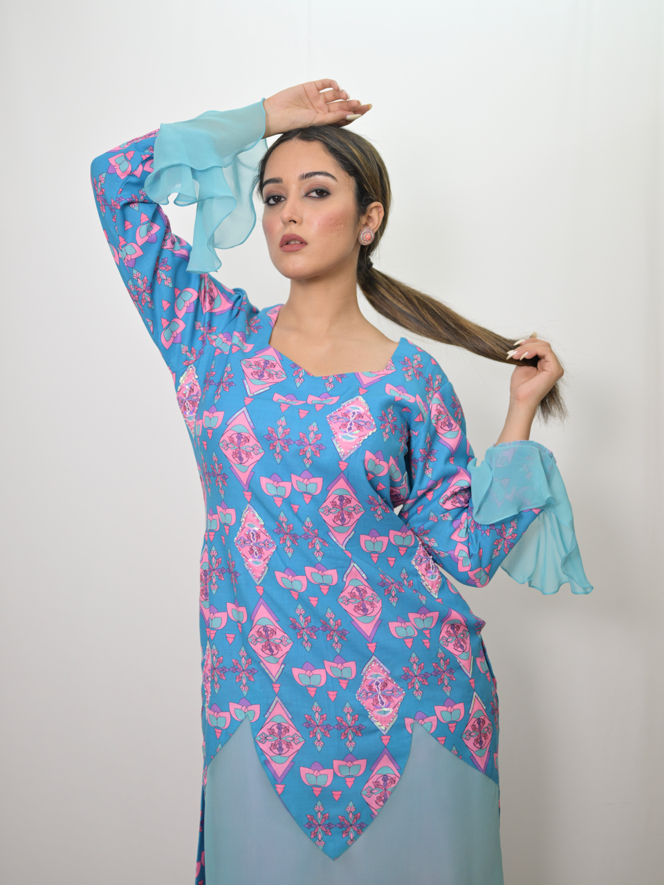 Shakti Diffuse Co-ord Set – Premium Designer Fusion Outfit for Women