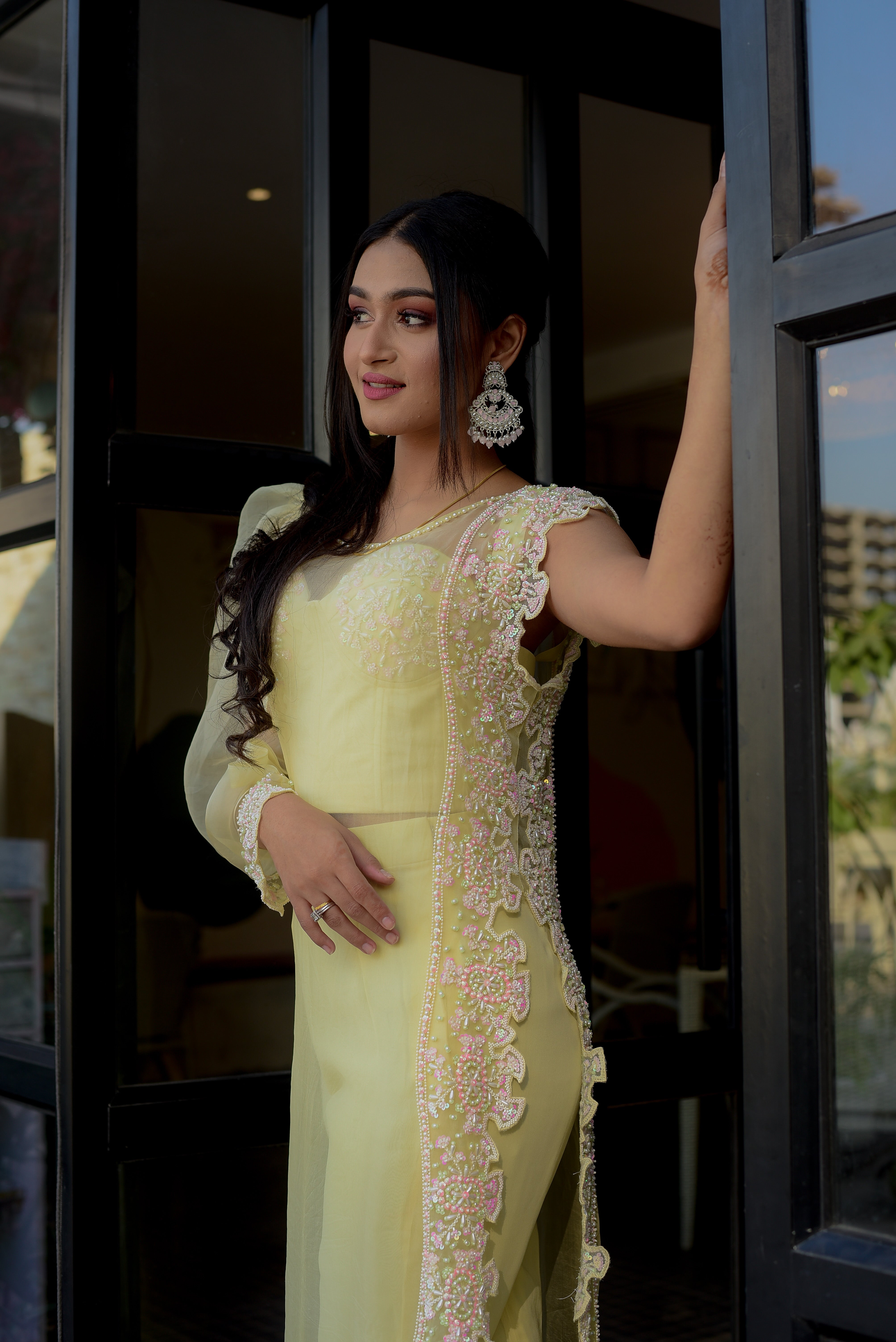 Yellow Sharara Set with Dupatta – Elegant Festive & Wedding Wear Outfit