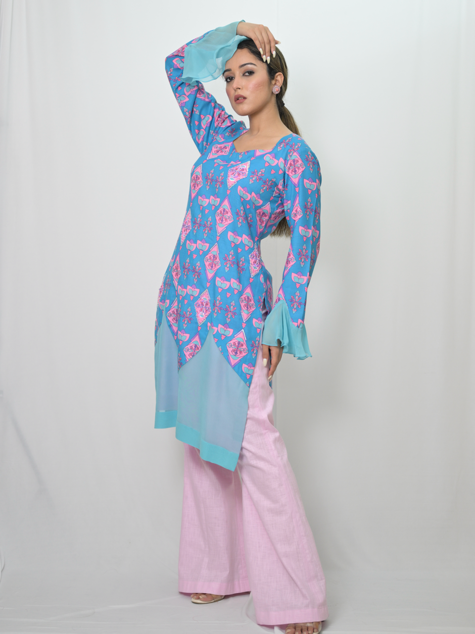 Shakti Diffuse Co-ord Set – Premium Designer Fusion Outfit for Women